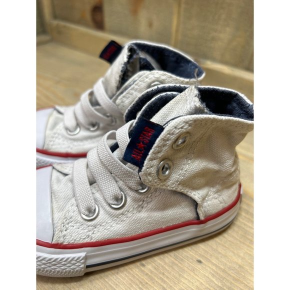 US5 / 12.5cm Converse CT Easy Slip Infant Shoes White-Navy Blue-Red 717663f - Picture 4 of 9